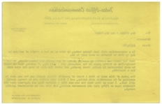 'Gone With the Wind'' Memo From David O. Selznick to Director George Cukor Regarding Casting -- ''...keep his eyes open for a Scarlett...''